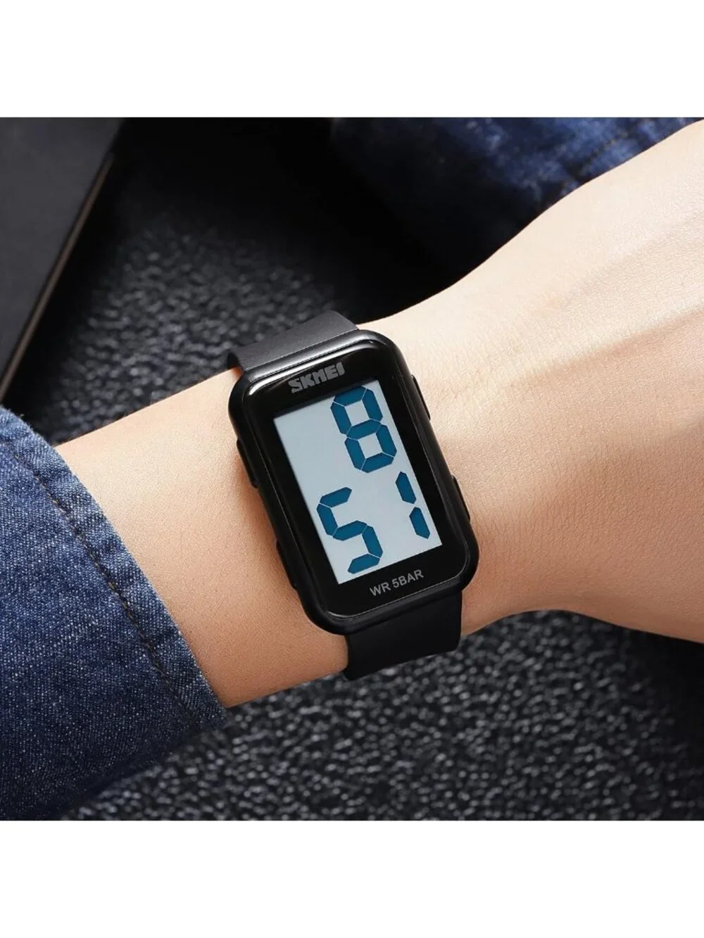 Men's Waterproof Digital Watch | Large Display Easy Reader Wristwatch for